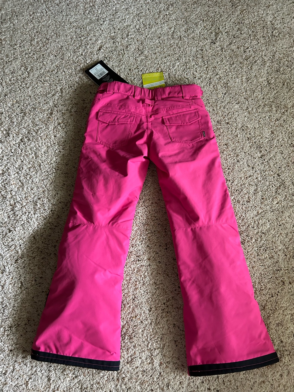 Kids Bright Pink Snow Pants